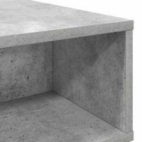 Produktbild för Kaffeebord Betonggrå 100 x 46 x 35 cm Konstruerat trä