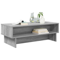 Produktbild för Kaffeebord Grå Sonoma 100 x 46 x 35 cm Konstruerat trä