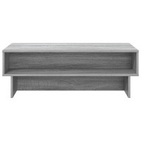 Produktbild för Kaffeebord Grå Sonoma 100 x 46 x 35 cm Konstruerat trä