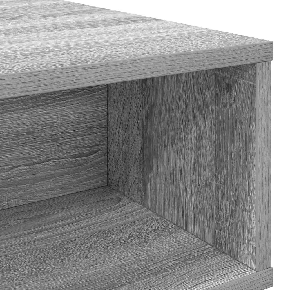 Produktbild för Kaffeebord Grå Sonoma 100 x 46 x 35 cm Konstruerat trä