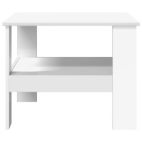 Produktbild för Kaffeebord Vit 57 x 55 x 45 cm Konstruerat trä