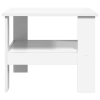 Produktbild för Kaffeebord Vit 57 x 55 x 45 cm Konstruerat trä