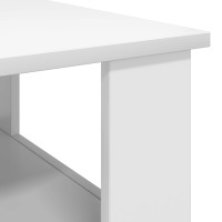 Produktbild för Kaffeebord Vit 57 x 55 x 45 cm Konstruerat trä