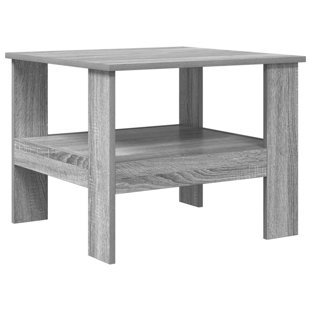Produktbild för Kaffeebord Grå Sonoma 57 x 55 x 45 cm Konstruerat trä