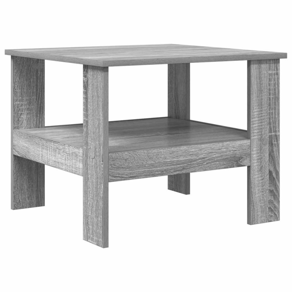 Produktbild för Kaffeebord Grå Sonoma 57 x 55 x 45 cm Konstruerat trä