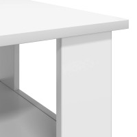 Produktbild för Kaffeebord Vit 90 x 50 x 45 cm Konstruerat trä