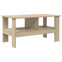 Produktbild för Kaffeebord Sonoma-ek 90 x 50 x 45 cm Konstruerat trä