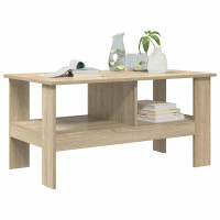 Produktbild för Kaffeebord Sonoma-ek 90 x 50 x 45 cm Konstruerat trä
