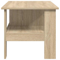 Produktbild för Kaffeebord Sonoma-ek 90 x 50 x 45 cm Konstruerat trä