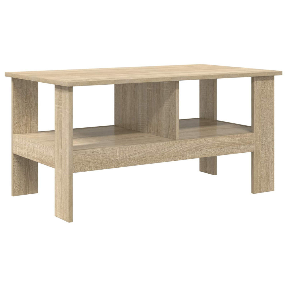 Produktbild för Kaffeebord Sonoma-ek 90 x 50 x 45 cm Konstruerat trä