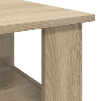 Produktbild för Kaffeebord Sonoma-ek 90 x 50 x 45 cm Konstruerat trä