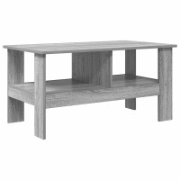 Produktbild för Kaffeebord Grå Sonoma 90 x 50 x 45 cm Konstruerat trä