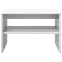 Produktbild för Kaffeebord Vit 60 x 50 x 40 cm Konstruerat trä