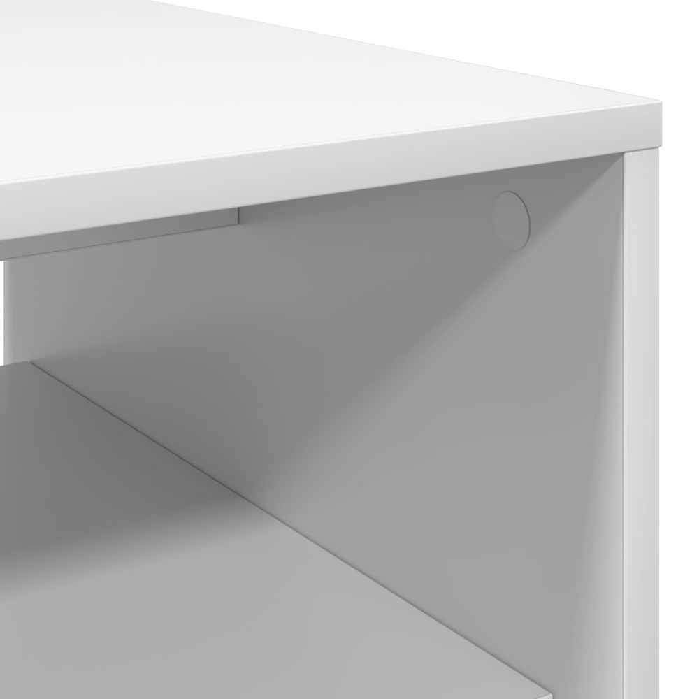 Produktbild för Kaffeebord Vit 60 x 50 x 40 cm Konstruerat trä