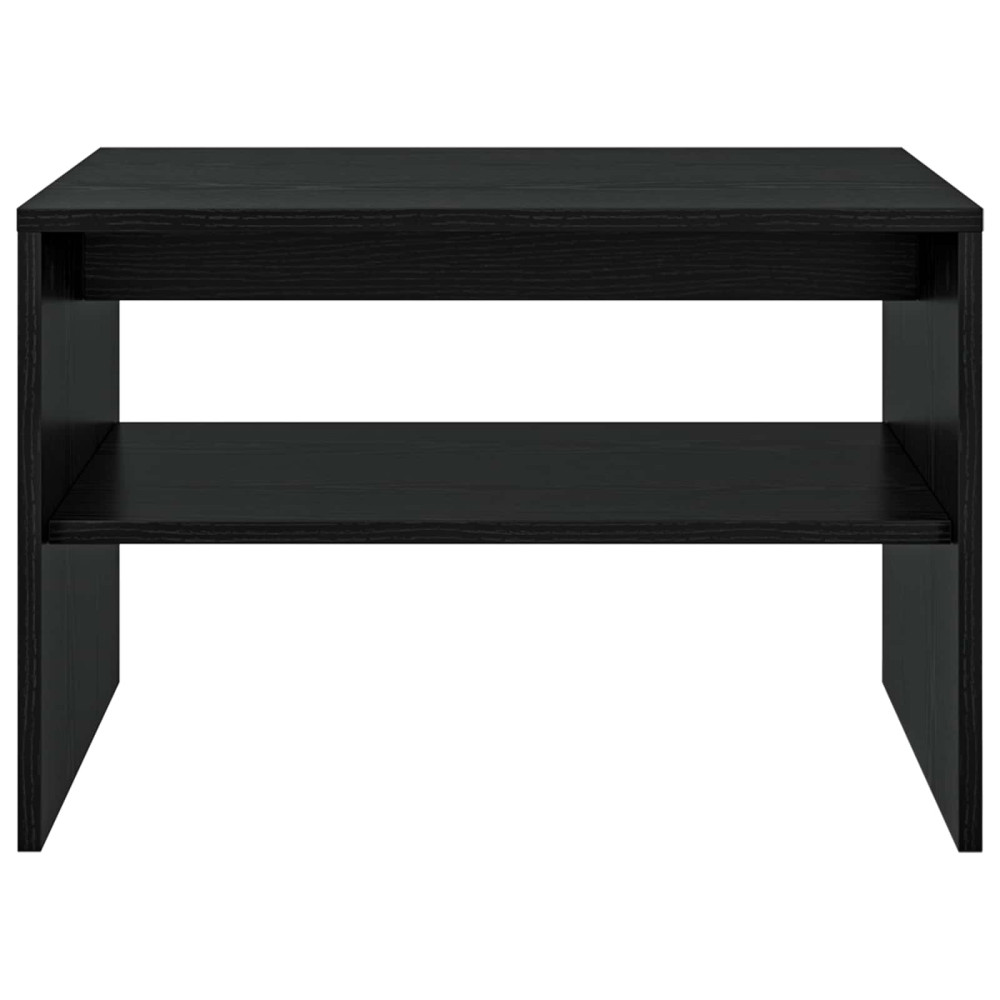 Produktbild för Kaffeebord Svart Ek 60 x 50 x 40 cm Konstruerat trä