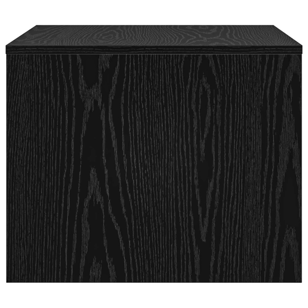 Produktbild för Kaffeebord Svart Ek 60 x 50 x 40 cm Konstruerat trä