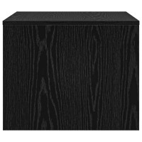 Produktbild för Kaffeebord Svart Ek 60 x 50 x 40 cm Konstruerat trä