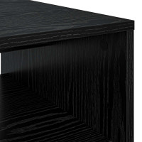 Produktbild för Kaffeebord Svart Ek 60 x 50 x 40 cm Konstruerat trä