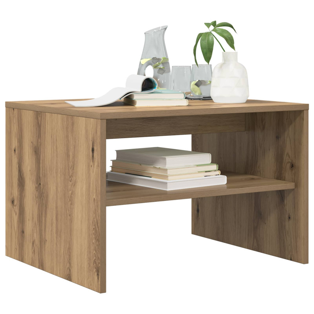Produktbild för Kaffeebord Artisan Ek 60 x 50 x 40 cm Konstruerat trä