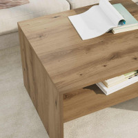Produktbild för Kaffeebord Artisan Ek 60 x 50 x 40 cm Konstruerat trä