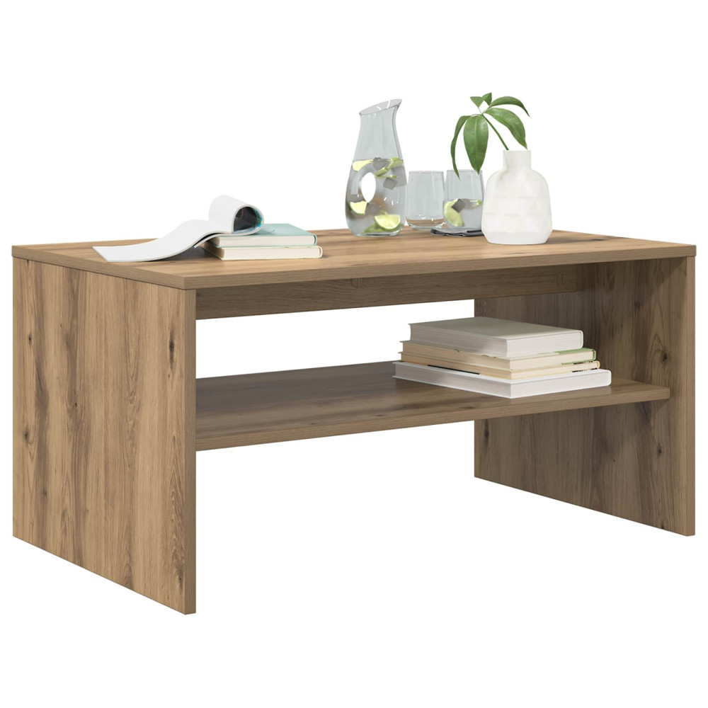 Produktbild för Kaffeebord Artisan Ek 80 x 50 x 40 cm Konstruerat trä