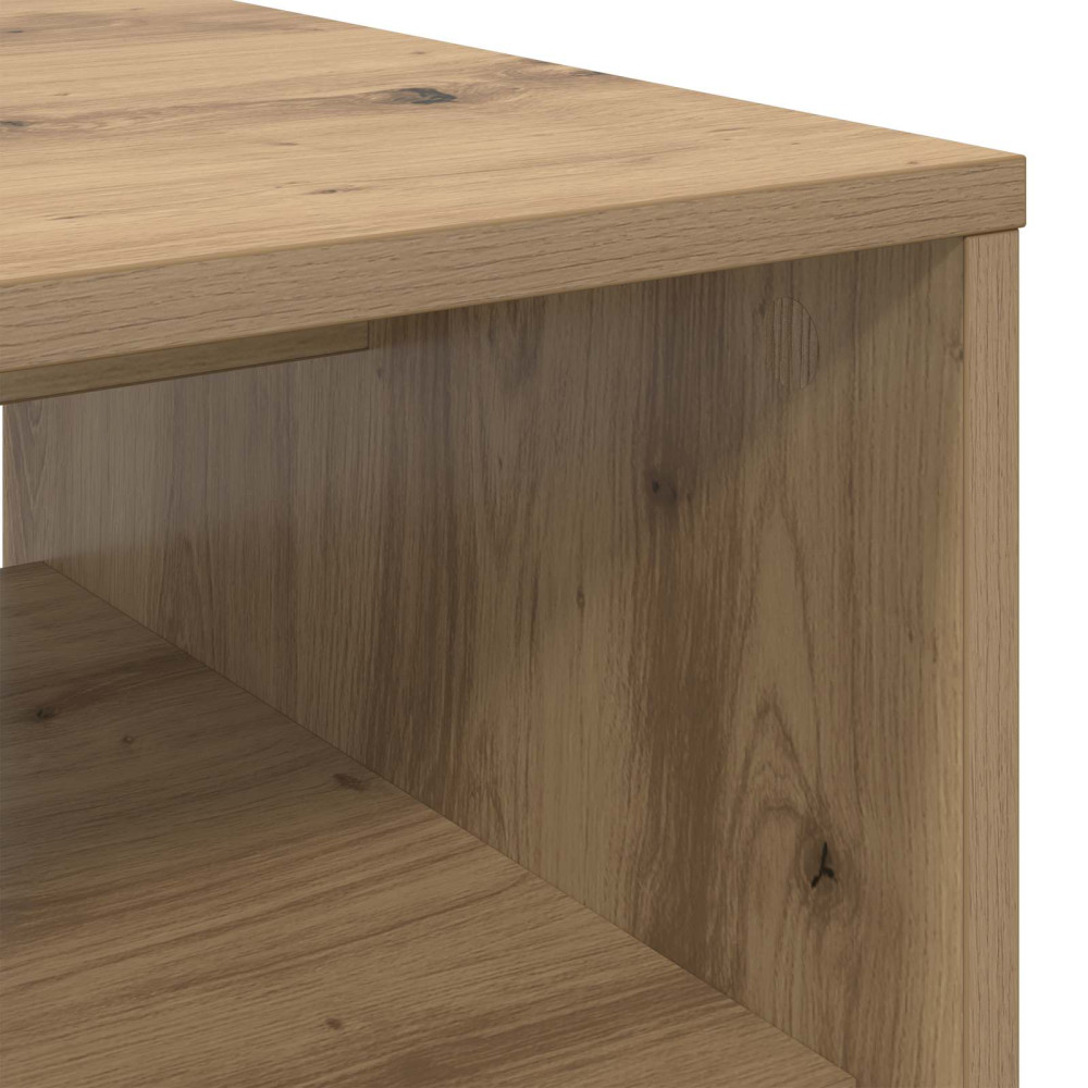Produktbild för Kaffeebord Artisan Ek 80 x 50 x 40 cm Konstruerat trä