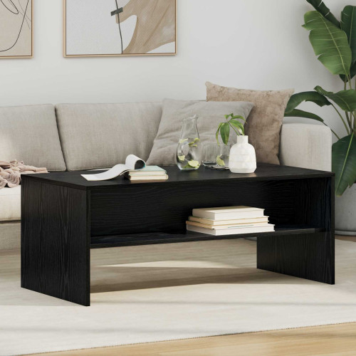 vidaXL Kaffeebord Svart Ek 100 x 50 x 40 cm Konstruerat trä