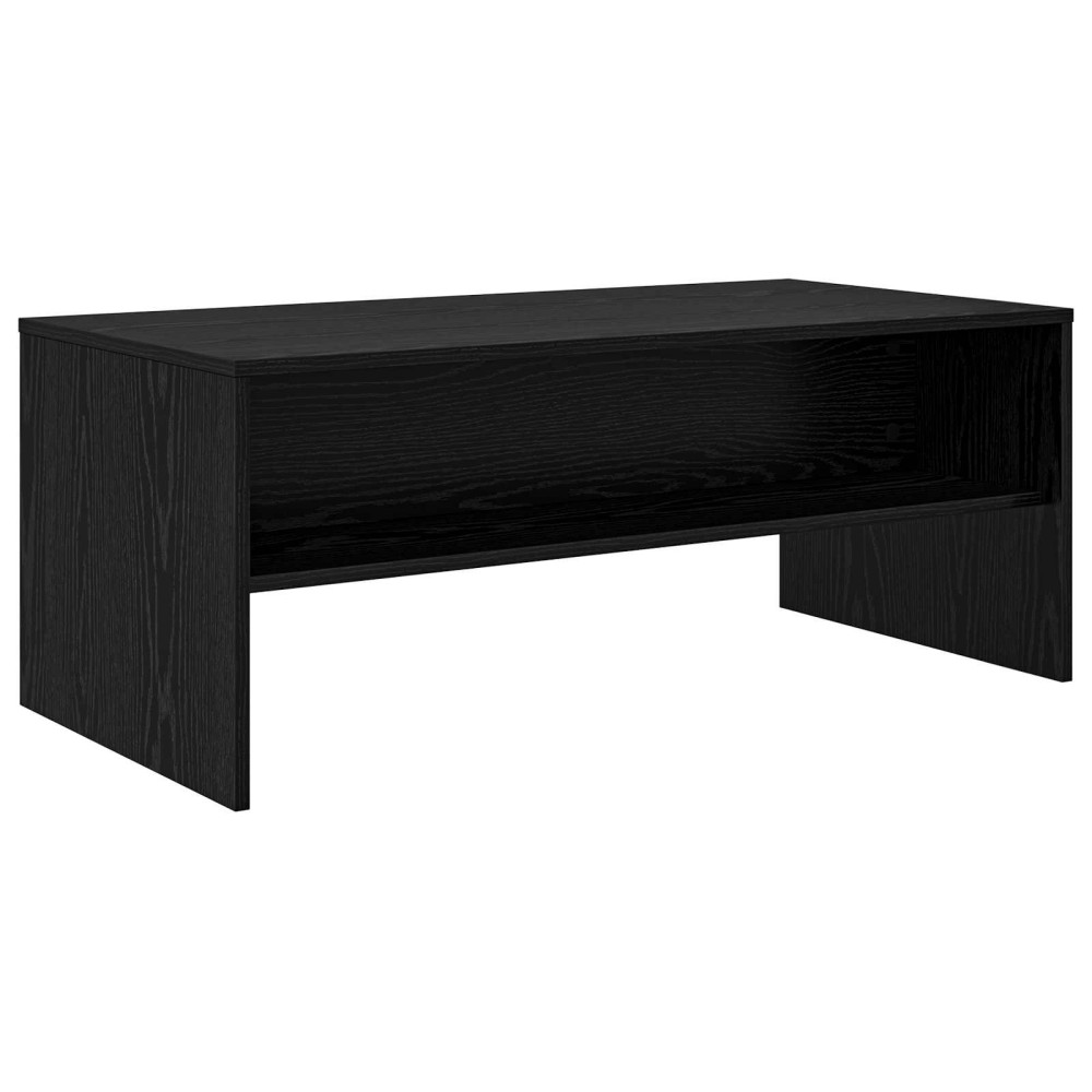 Produktbild för Kaffeebord Svart Ek 100 x 50 x 40 cm Konstruerat trä