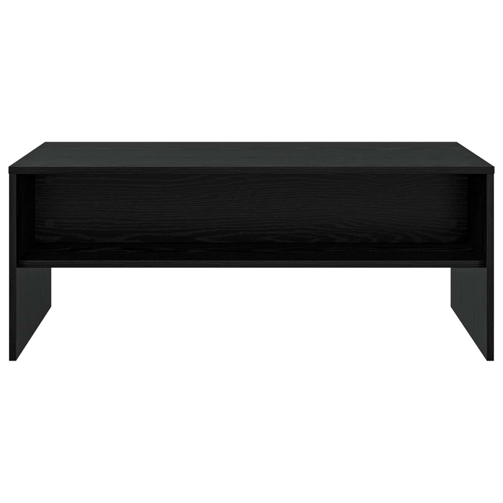 Produktbild för Kaffeebord Svart Ek 100 x 50 x 40 cm Konstruerat trä