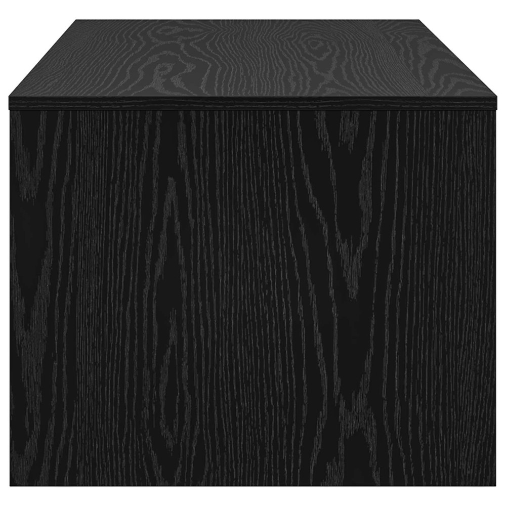 Produktbild för Kaffeebord Svart Ek 100 x 50 x 40 cm Konstruerat trä