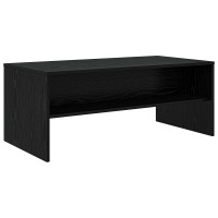 Produktbild för Kaffeebord Svart Ek 100 x 50 x 40 cm Konstruerat trä