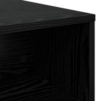 Produktbild för Kaffeebord Svart Ek 100 x 50 x 40 cm Konstruerat trä