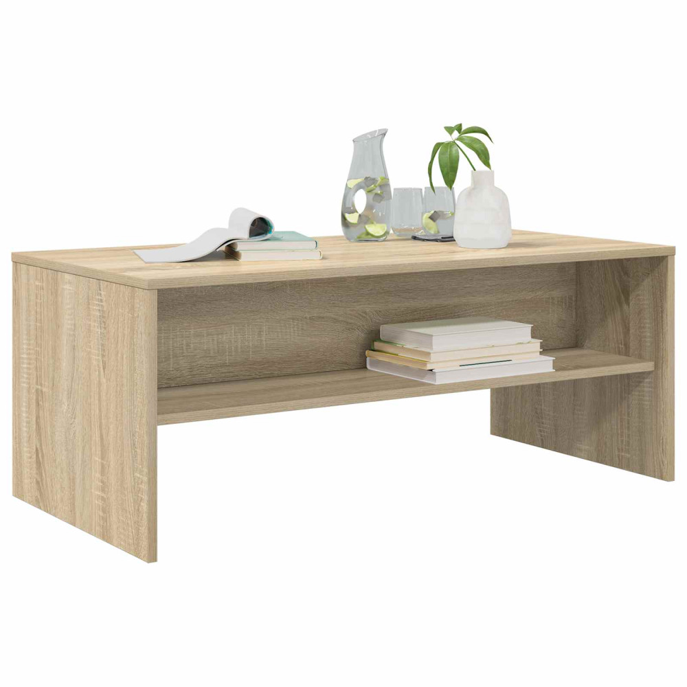 Produktbild för Kaffeebord Sonoma-ek 100 x 50 x 40 cm Konstruerat trä