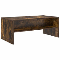 Produktbild för Kaffeebord Rökt ek 100 x 50 x 40 cm Konstruerat trä