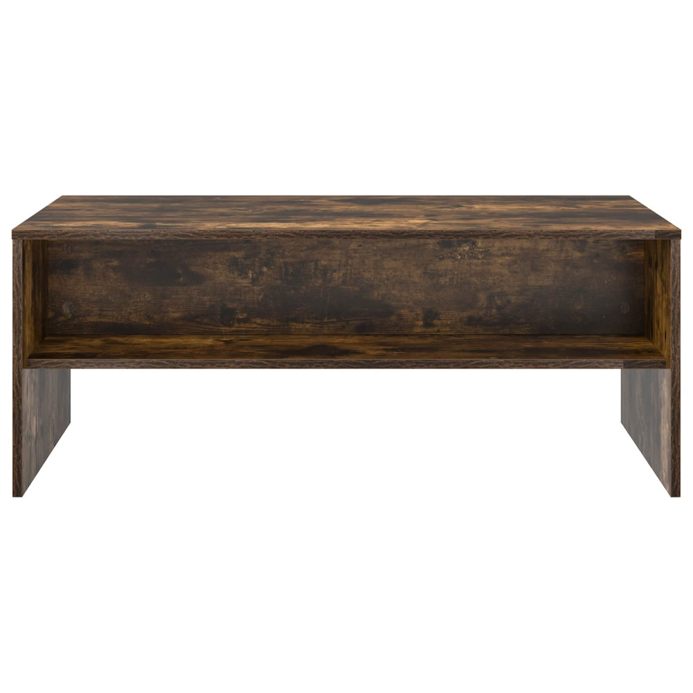 Produktbild för Kaffeebord Rökt ek 100 x 50 x 40 cm Konstruerat trä