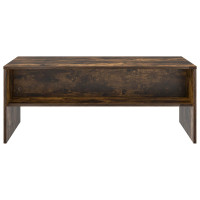 Produktbild för Kaffeebord Rökt ek 100 x 50 x 40 cm Konstruerat trä