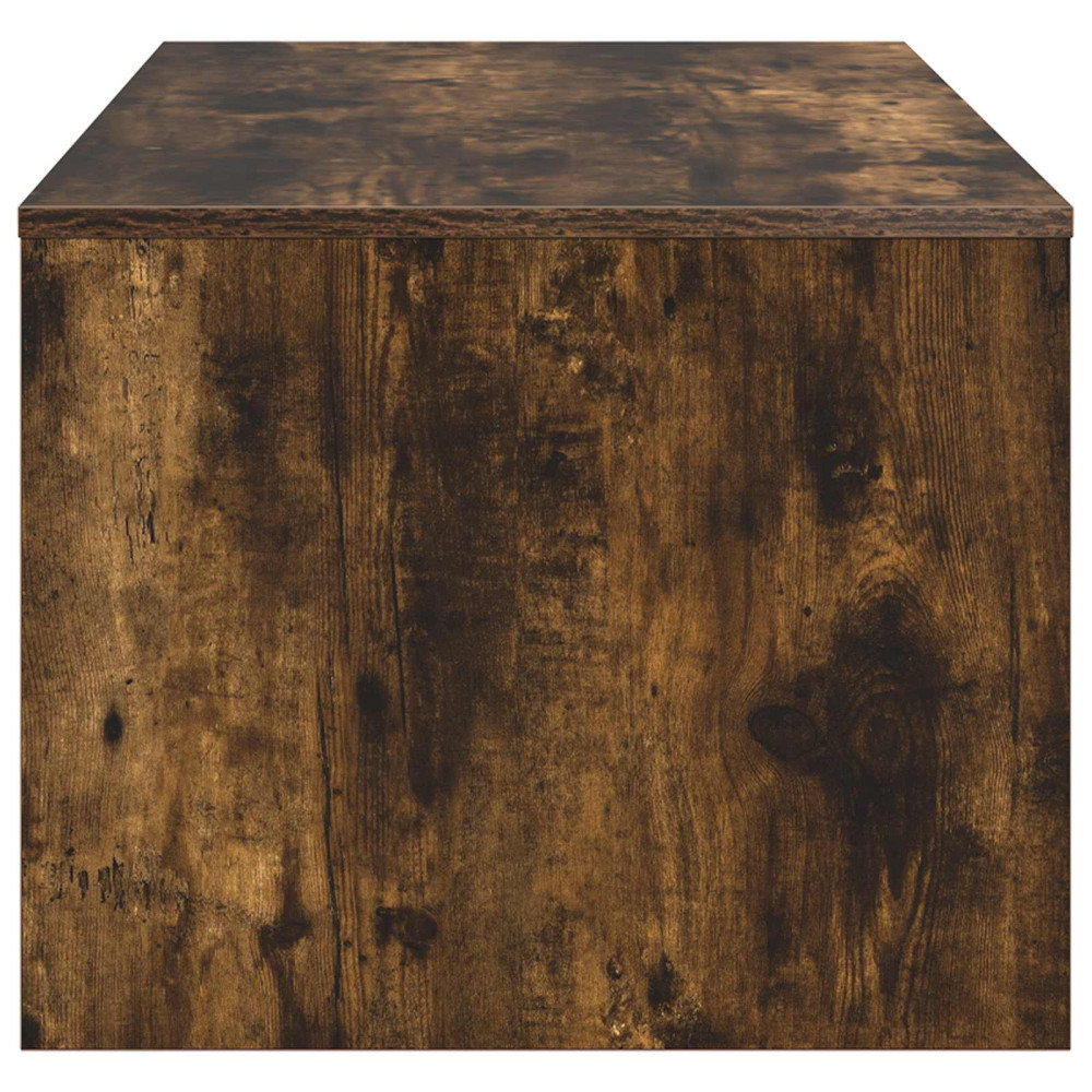 Produktbild för Kaffeebord Rökt ek 100 x 50 x 40 cm Konstruerat trä