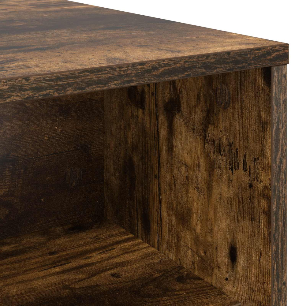 Produktbild för Kaffeebord Rökt ek 100 x 50 x 40 cm Konstruerat trä
