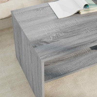 Produktbild för Kaffeebord Grå Sonoma 100 x 50 x 40 cm Konstruerat trä