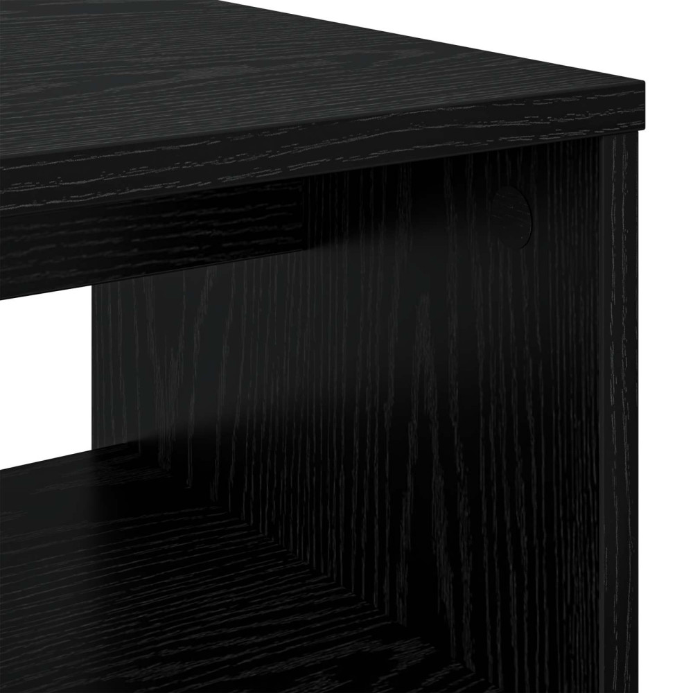 Produktbild för TV-skåp Svart Ek 60 x 35 x 40 cm Konstruerat trä
