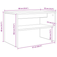 Produktbild för TV-skåp 60 x 35 x 40 cm Artisan Ek Konstruerat trä