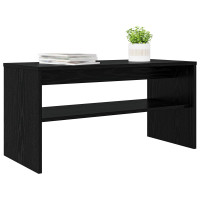Produktbild för TV-skåp Svart Ek 80 x 35 x 40 cm Konstruerat trä