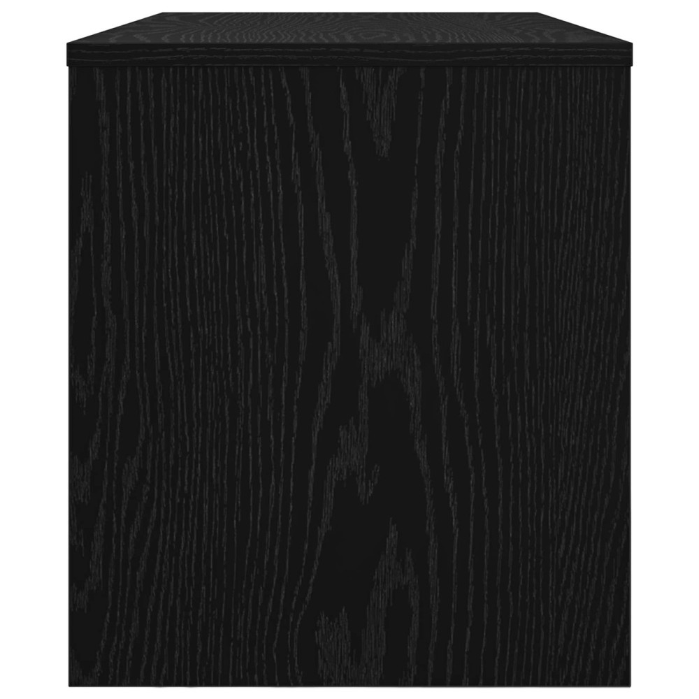 Produktbild för TV-skåp Svart Ek 80 x 35 x 40 cm Konstruerat trä