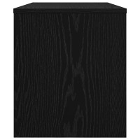 Produktbild för TV-skåp Svart Ek 80 x 35 x 40 cm Konstruerat trä