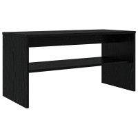 Produktbild för TV-skåp Svart Ek 80 x 35 x 40 cm Konstruerat trä
