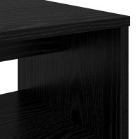 Produktbild för TV-skåp Svart Ek 80 x 35 x 40 cm Konstruerat trä