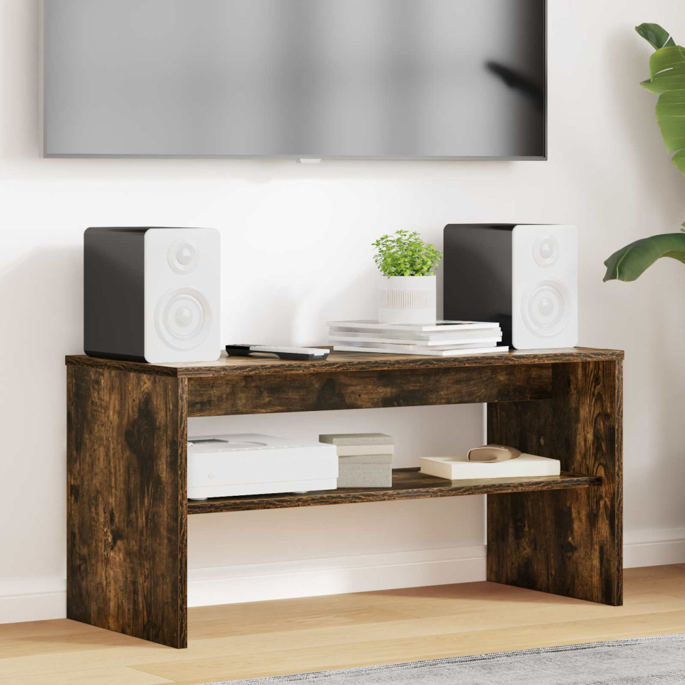 Produktbild för TV-skåp Rökt ek 80 x 35 x 40 cm Konstruerat trä
