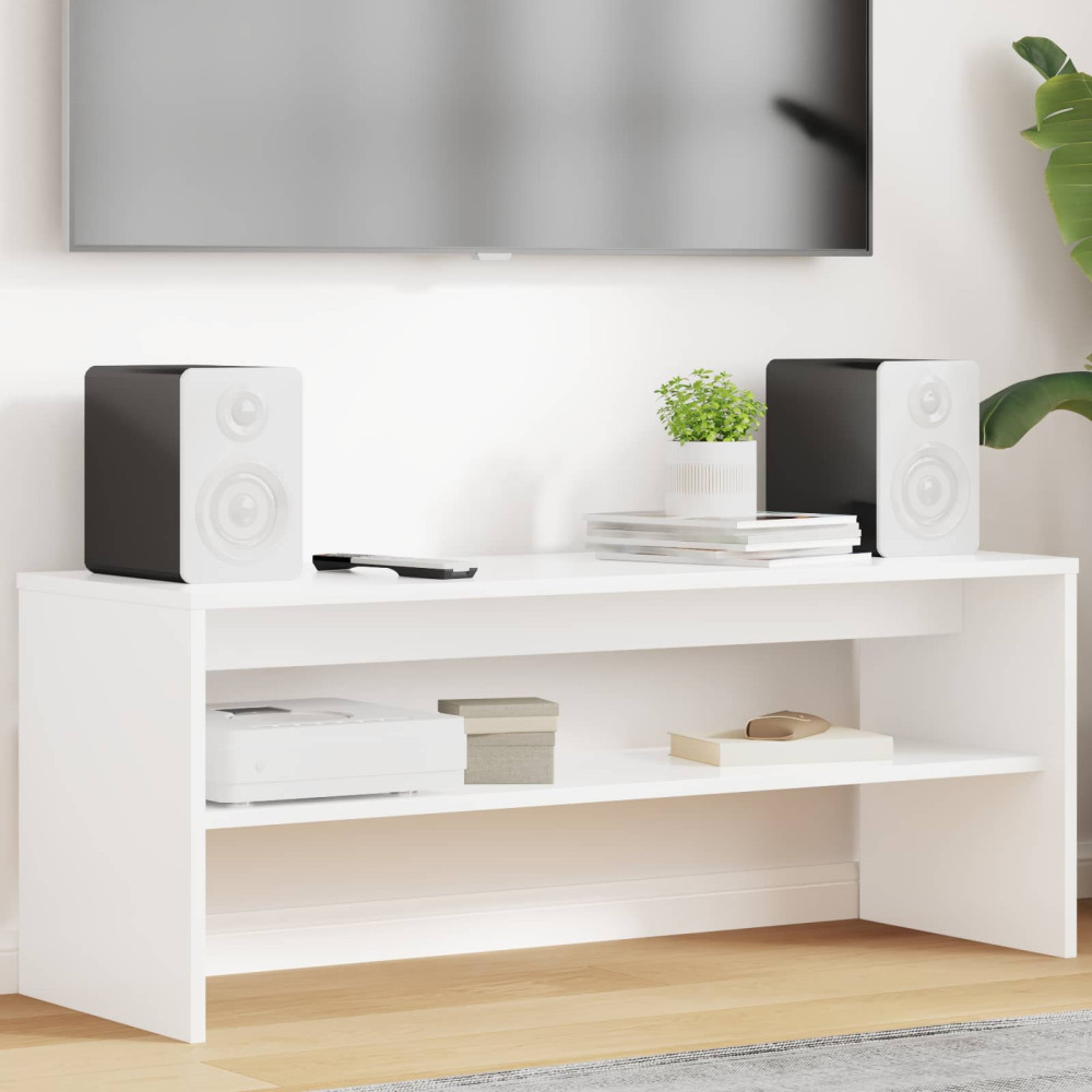 Produktbild för TV-skåp Vit 100 x 35 x 40 cm Konstruerat trä