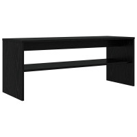 Produktbild för TV-skåp Svart Ek 100 x 35 x 40 cm Konstruerat trä