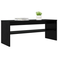 Produktbild för TV-skåp Svart Ek 100 x 35 x 40 cm Konstruerat trä